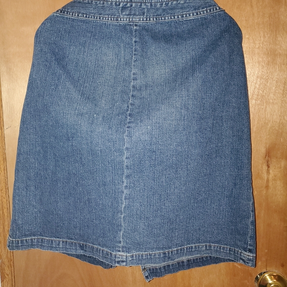Ralph Lauren Blue Denim A-Line Skirt - Picture 5 of 5